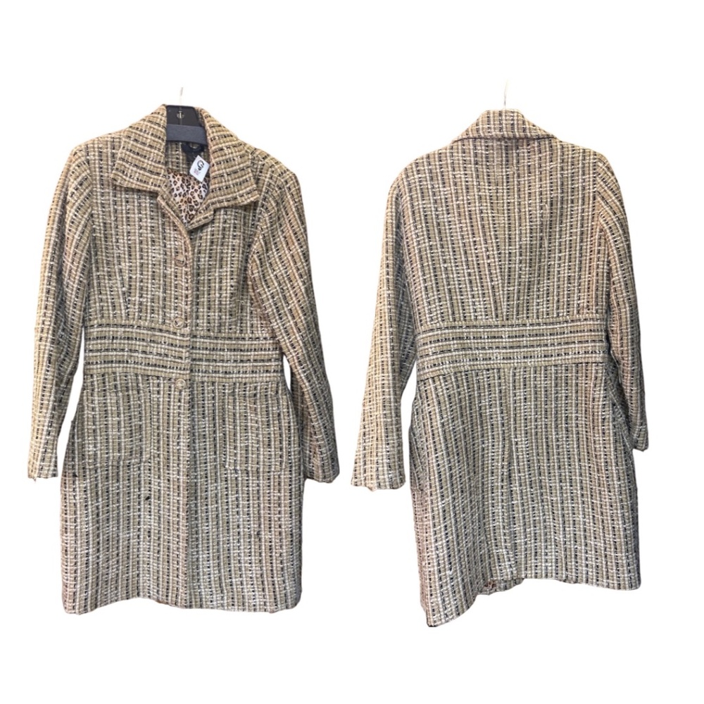 WD.NY silk blend peacoat Size 8